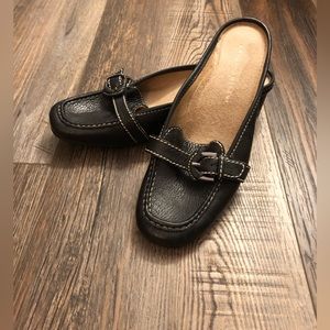 Ladies Antonio Melani Leather Mules